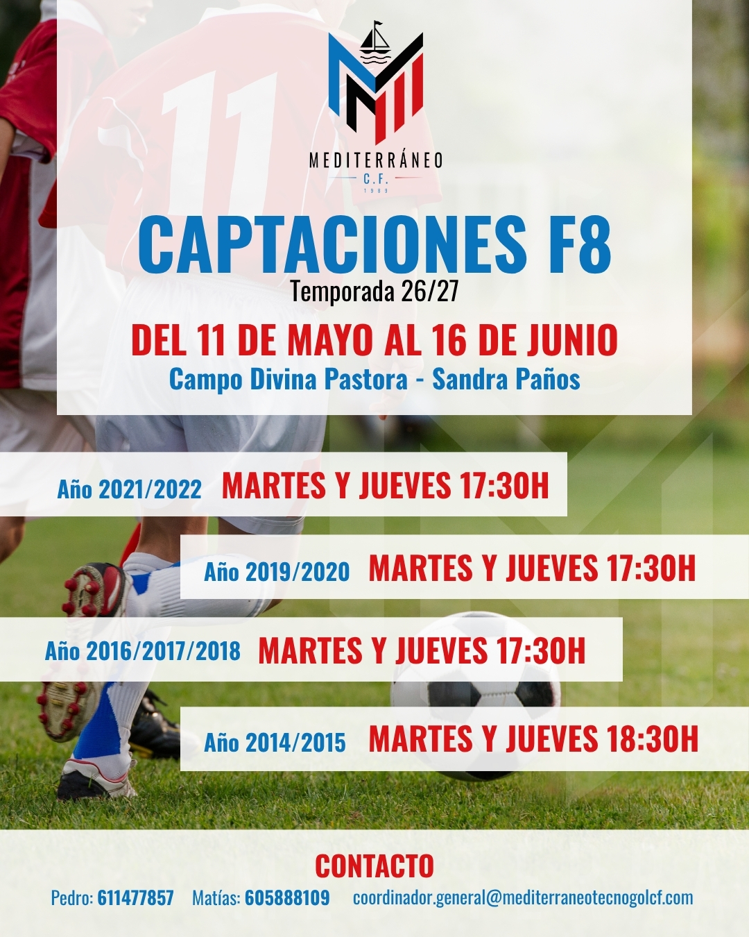 Captaciones Fútbol 8